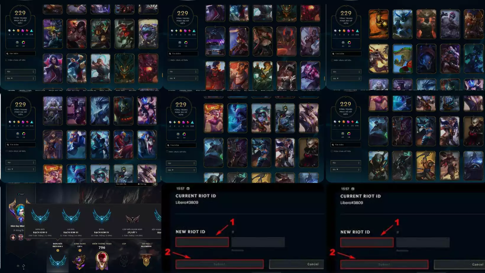 Ảnh ⚔️ ACC LOL CHUẨN GIÁ SINH VIÊN ⚔️ 🎯 229 SKIN – Có cả hàng hiệu cực chất! 💖 Yone HEARTSTEEL Hàng Hiệu ✨ Khung đẹp – Rank Bạch Kim